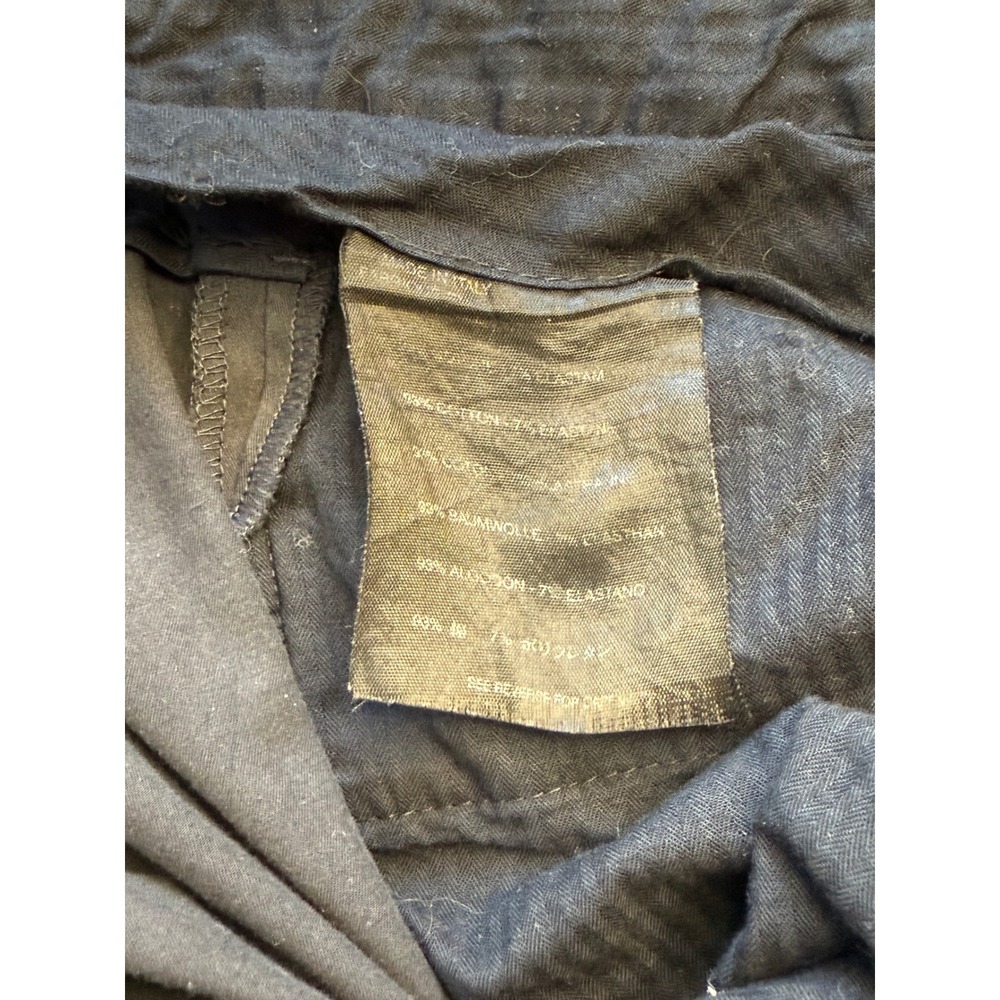 Prada Milano Womens Navy Blue Cotton Twill Trousers‎ Button Fly Made in Italy 48 - Picture 7 of 14